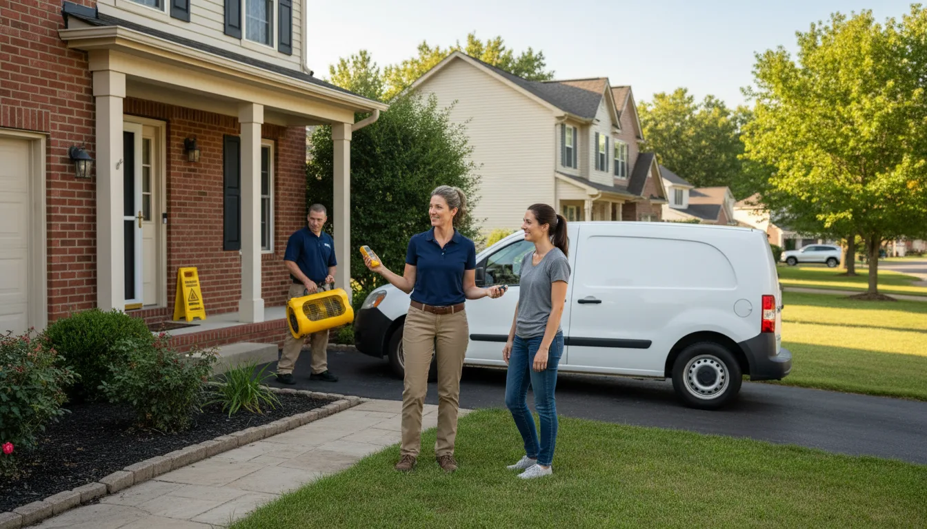 Residential water damage restoration in Hillside, IL